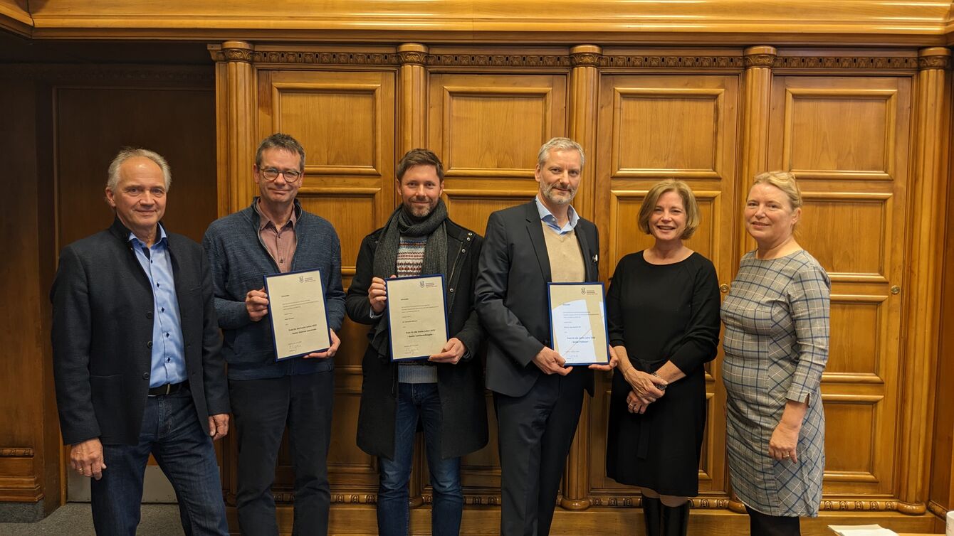 Gemeinsames Gruppenbild der Preisträger