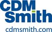 Das Firmenlogo von CDM Smith mit dem Slogan Listen-Think-Deliver.
